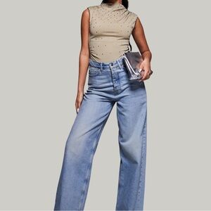 NWT ASOS Design Studded Bodysuit